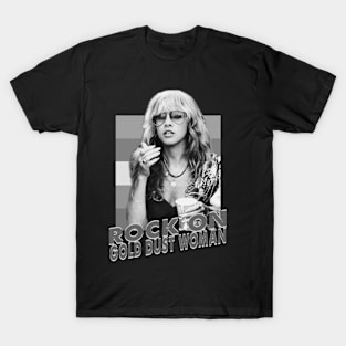 Stevie Nicks rock on gold dust woman T-Shirt